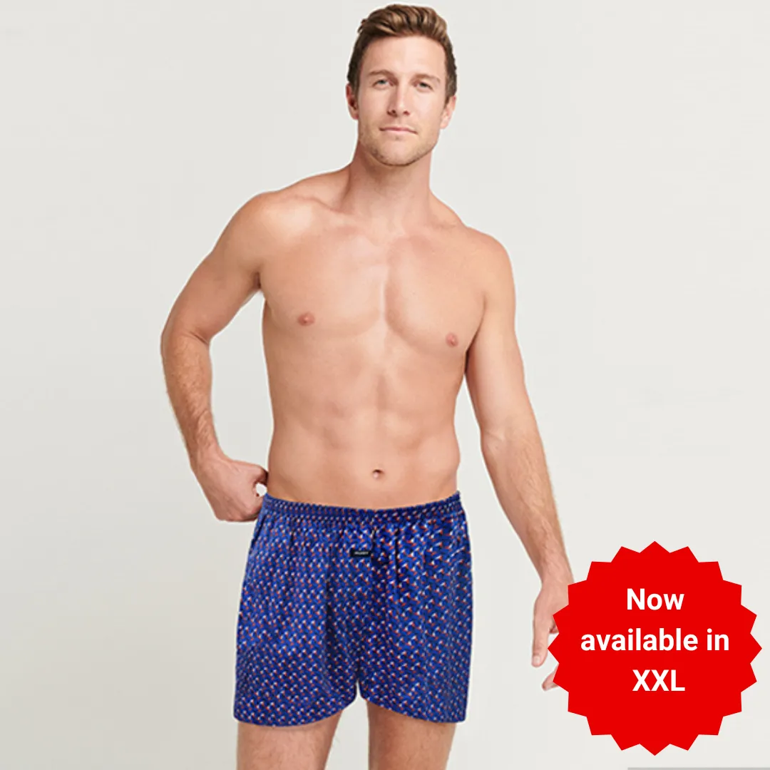 Zone 100% Cotton Woven Boxer Shorts with Side Pockets
