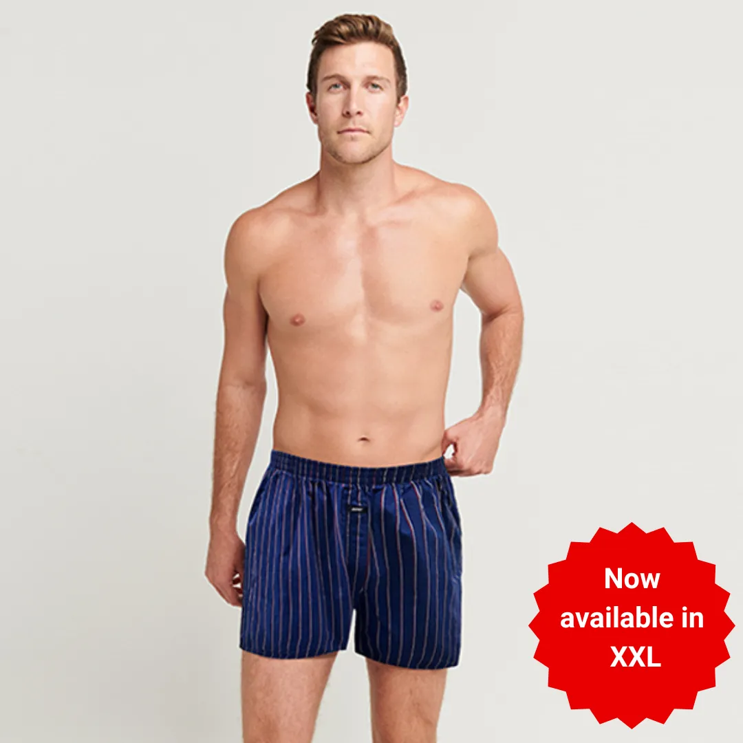 Zone 100% Cotton Woven Boxer Shorts with Side Pockets