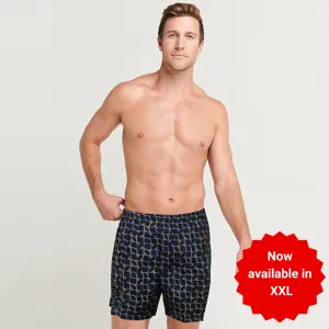 Zone 100% Cotton Woven Boxer Shorts with Side Pockets